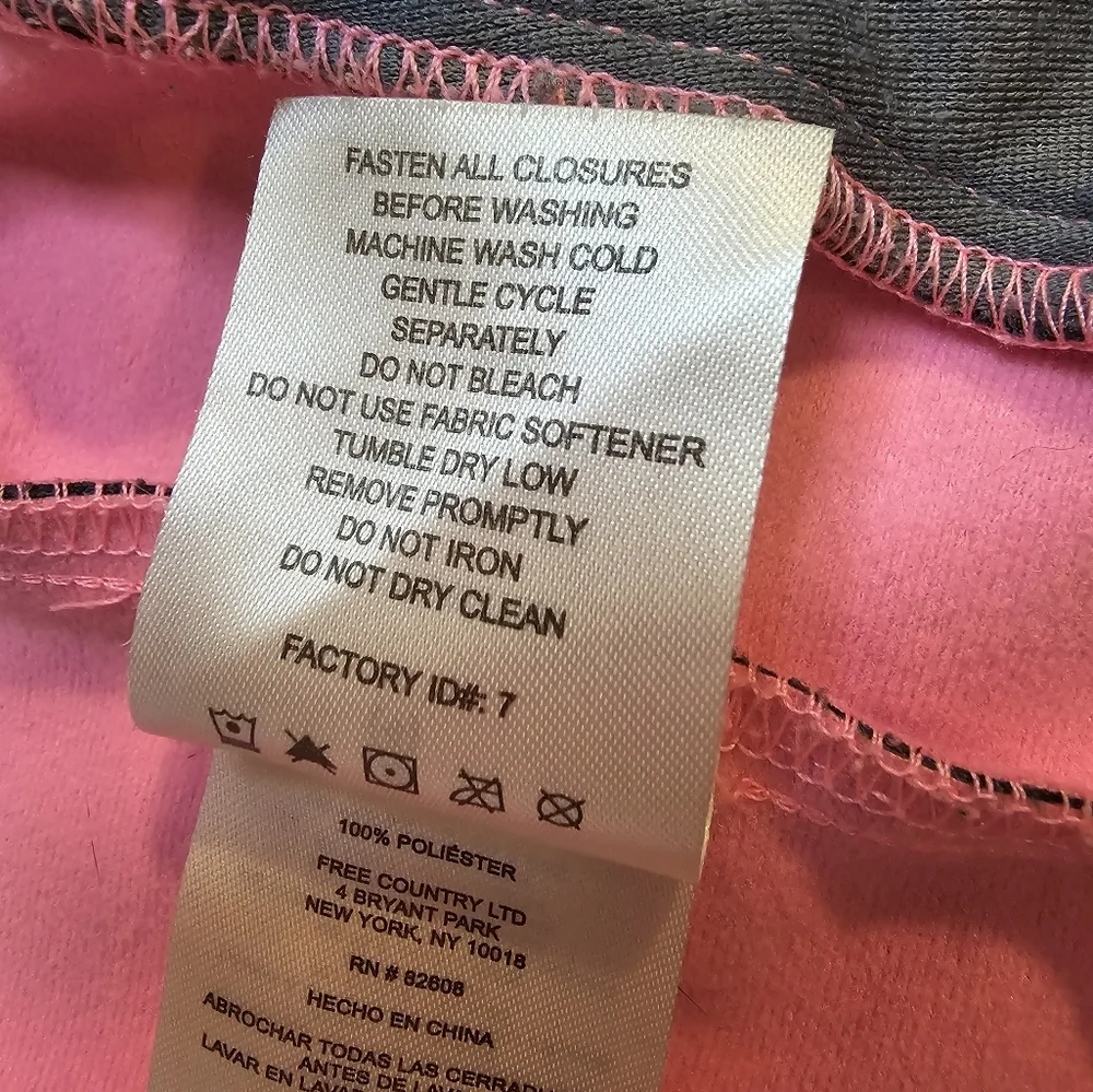 Free Country Girls Size Small (4) Zipper Jacket